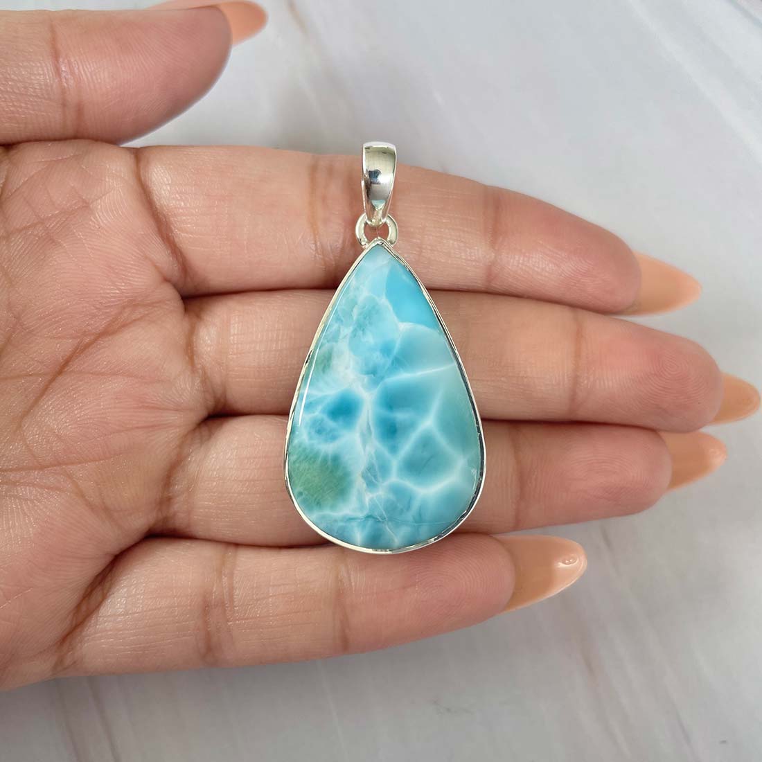 Larimar Pendant-(LAR-P-688.)