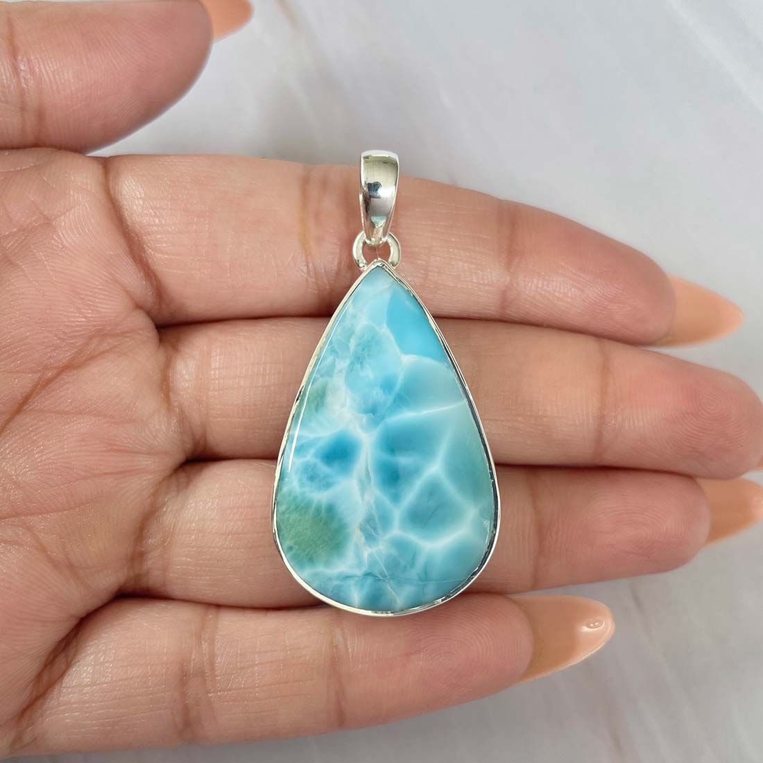 Larimar Pendant-(LAR-P-688.)