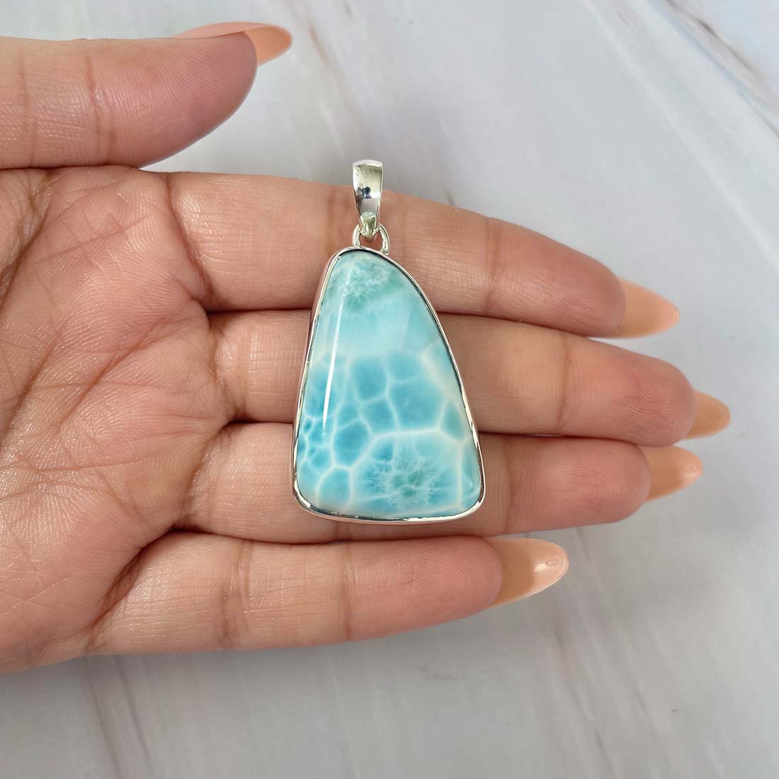 Larimar Pendant-(LAR-P-689.)