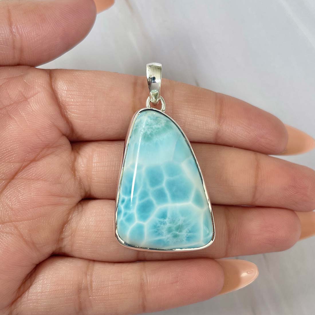Larimar Pendant-(LAR-P-689.)