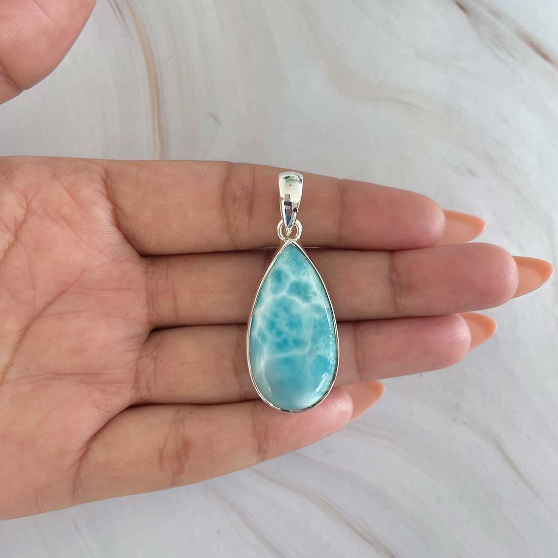 Larimar Pendant-(LAR-P-693.)
