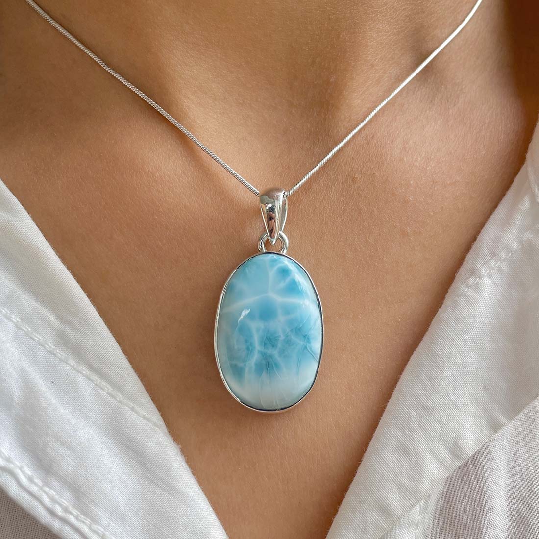 Larimar Pendant-(LAR-P-703.)