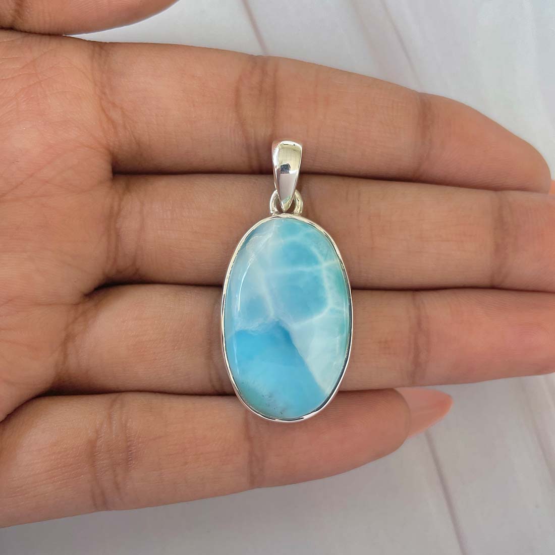 Larimar Pendant-(LAR-P-707.)