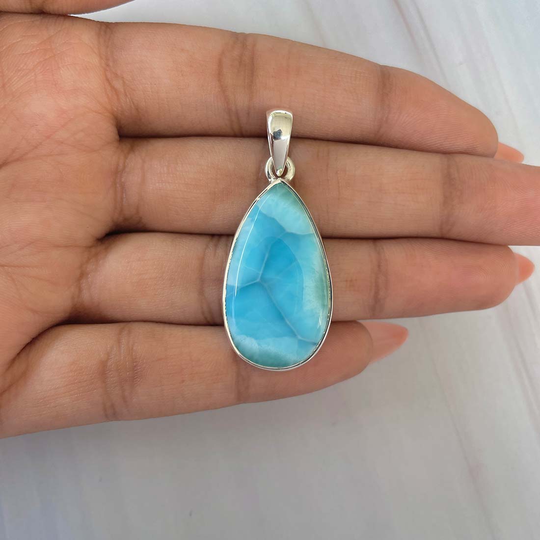 Larimar Pendant-(LAR-P-709.)