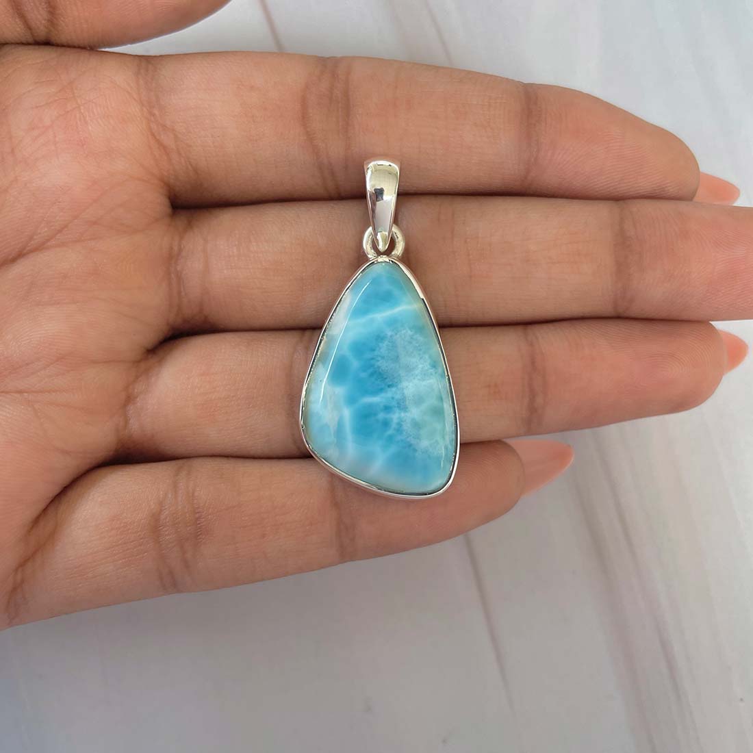 Larimar Pendant-(LAR-P-711.)
