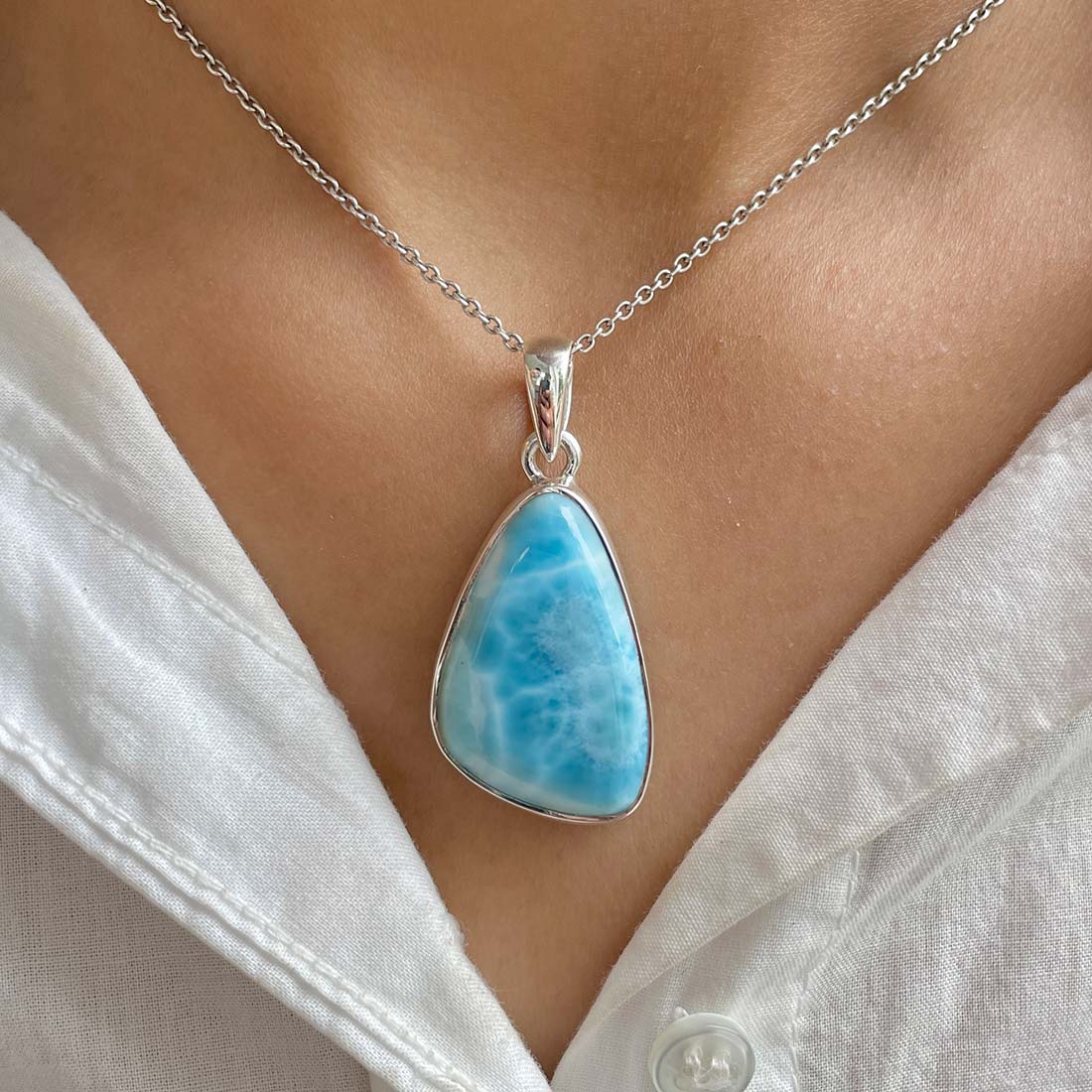 Larimar Pendant-(LAR-P-711.)