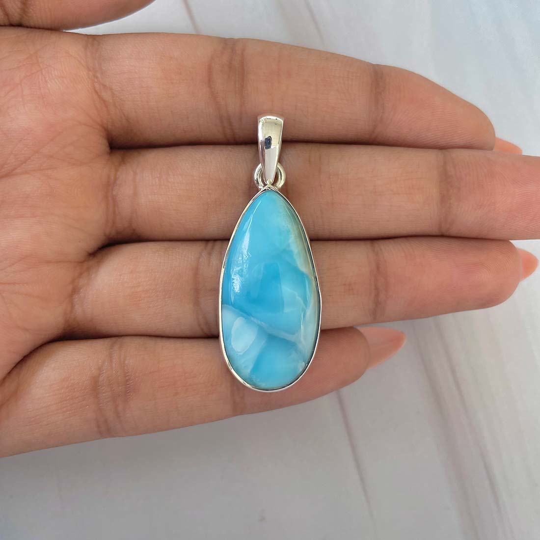 Larimar Pendant-(LAR-P-712.)