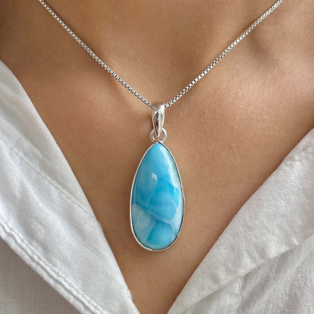 Larimar Pendant-(LAR-P-712.)
