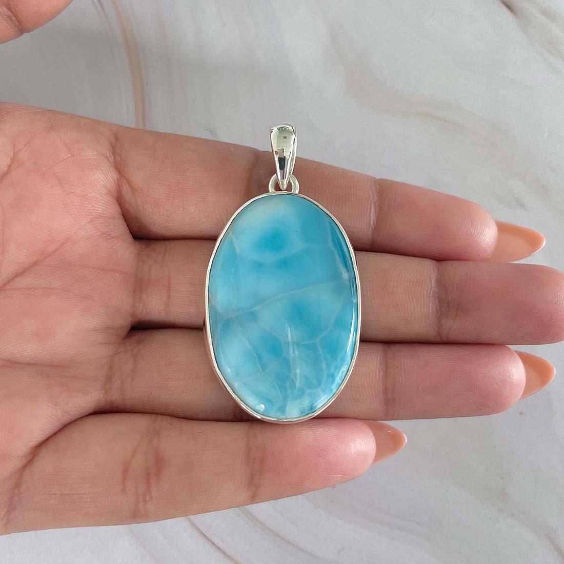 Larimar Pendant-(LAR-P-715.)