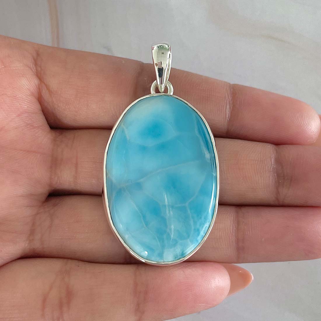 Larimar Pendant-(LAR-P-715.)