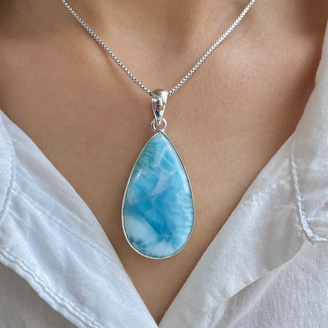 Larimar Pendant-(LAR-P-716.)