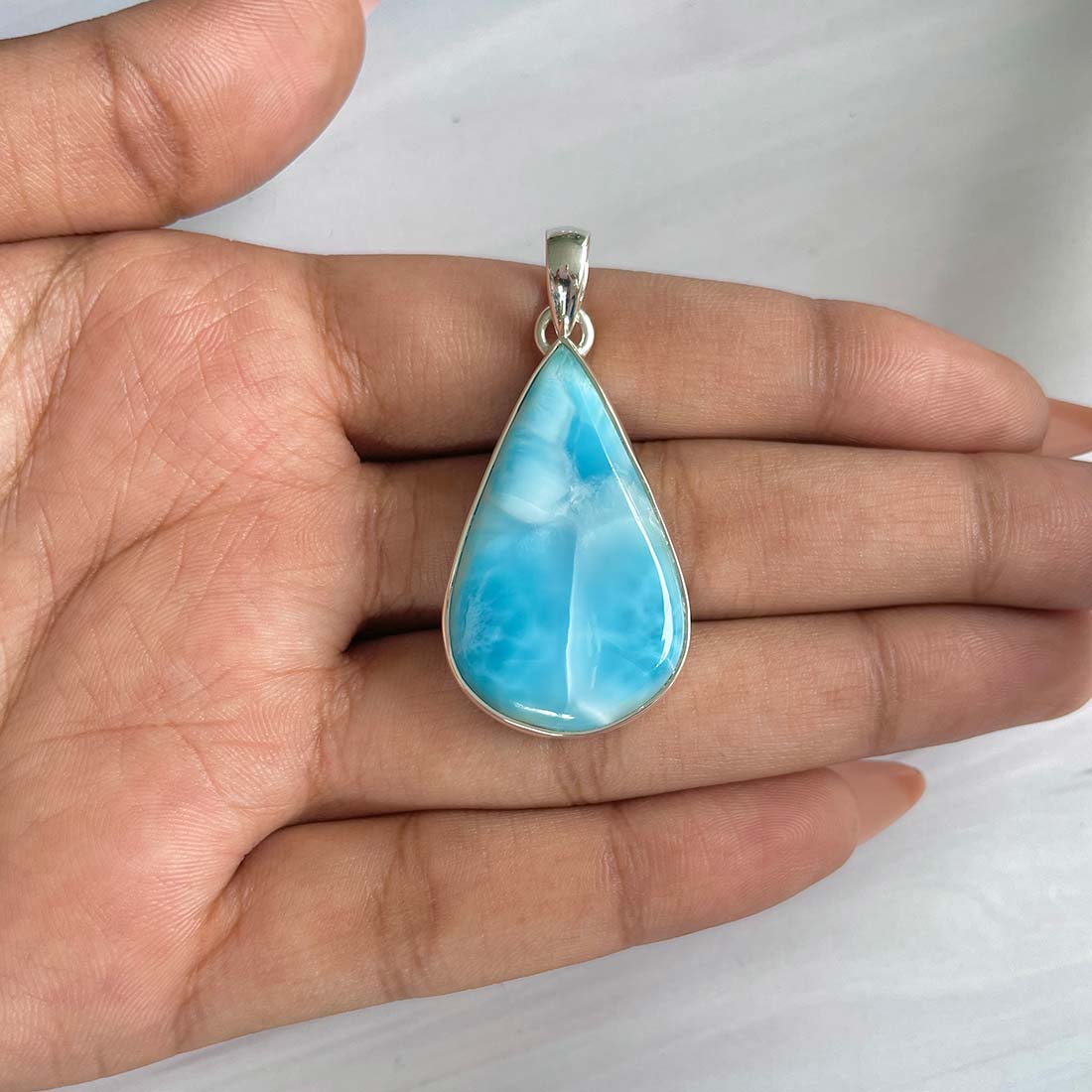 Larimar Pendant-(LAR-P-727.)