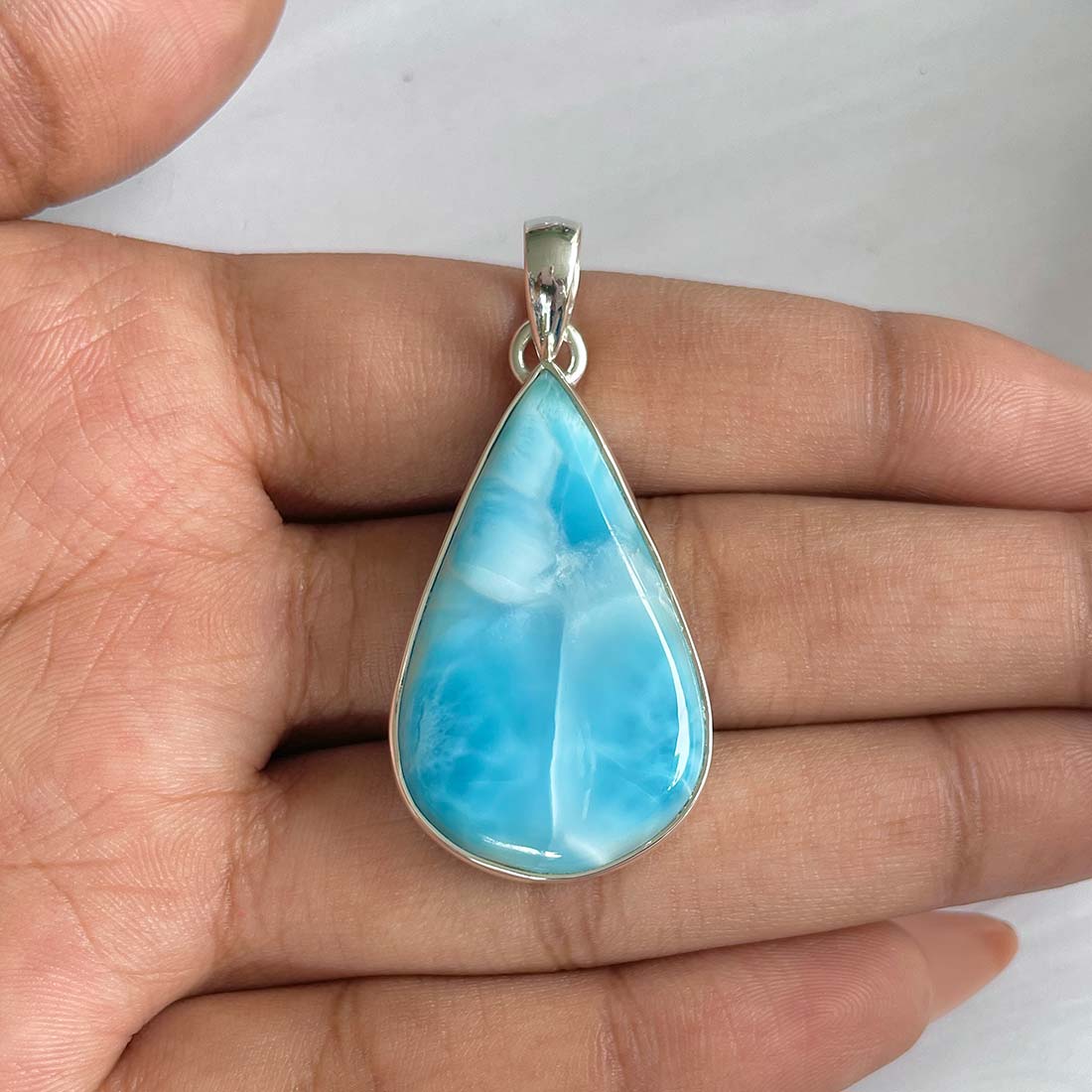 Larimar Pendant-(LAR-P-727.)