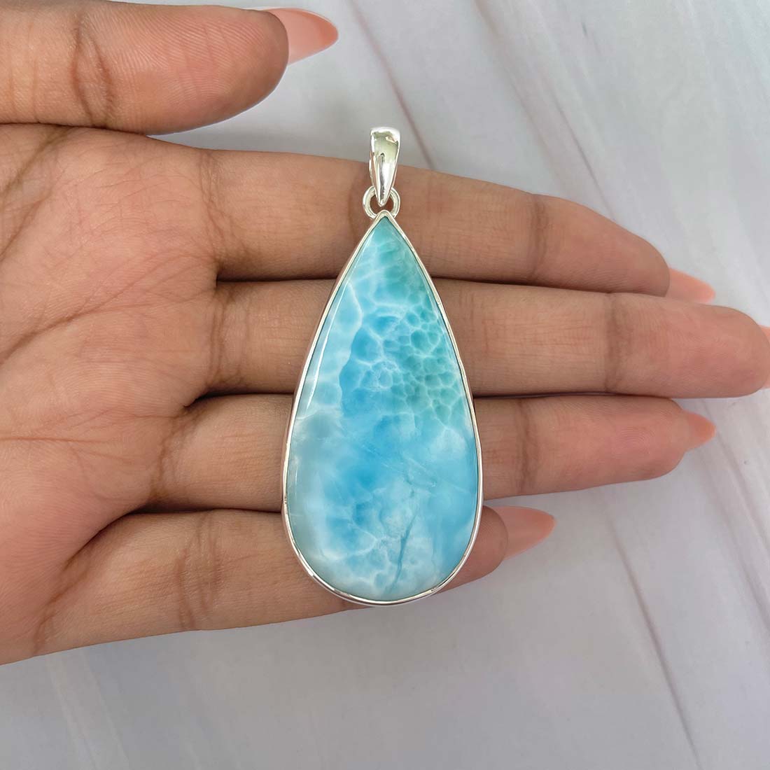 Larimar Pendant-(LAR-P-731.)