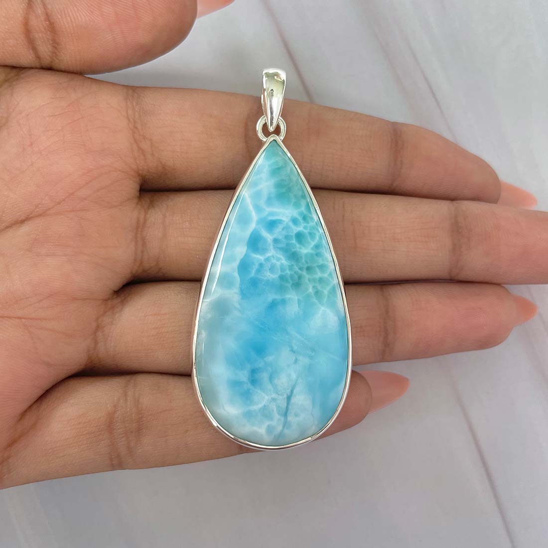 Larimar Pendant-(LAR-P-731.)