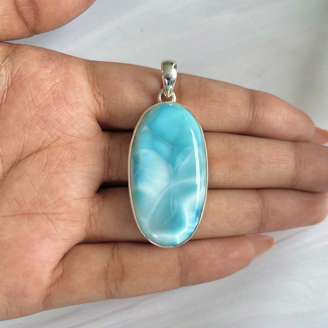 Larimar Pendant-(LAR-P-734.)