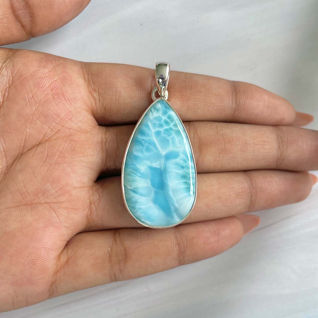 Larimar Pendant-(LAR-P-736.)