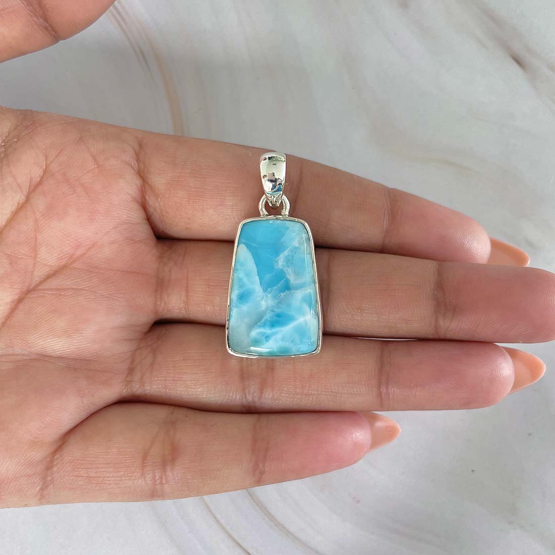Larimar Pendant-(LAR-P-747.)