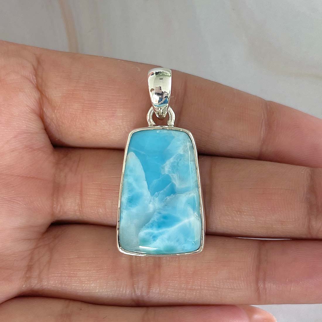 Larimar Pendant-(LAR-P-747.)