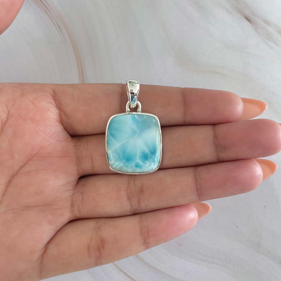 Larimar Pendant-(LAR-P-749.)