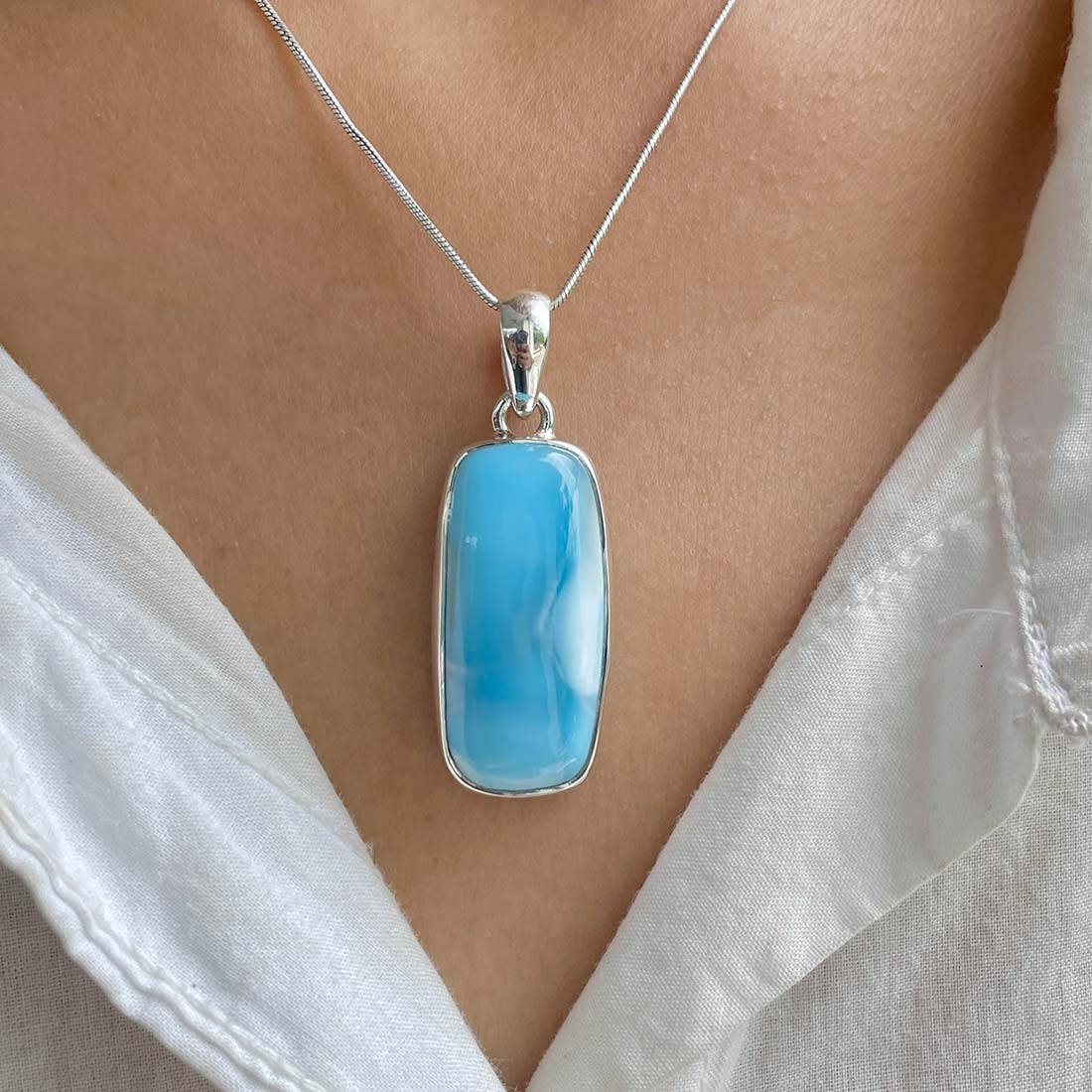 Larimar Pendant-(LAR-P-751.)