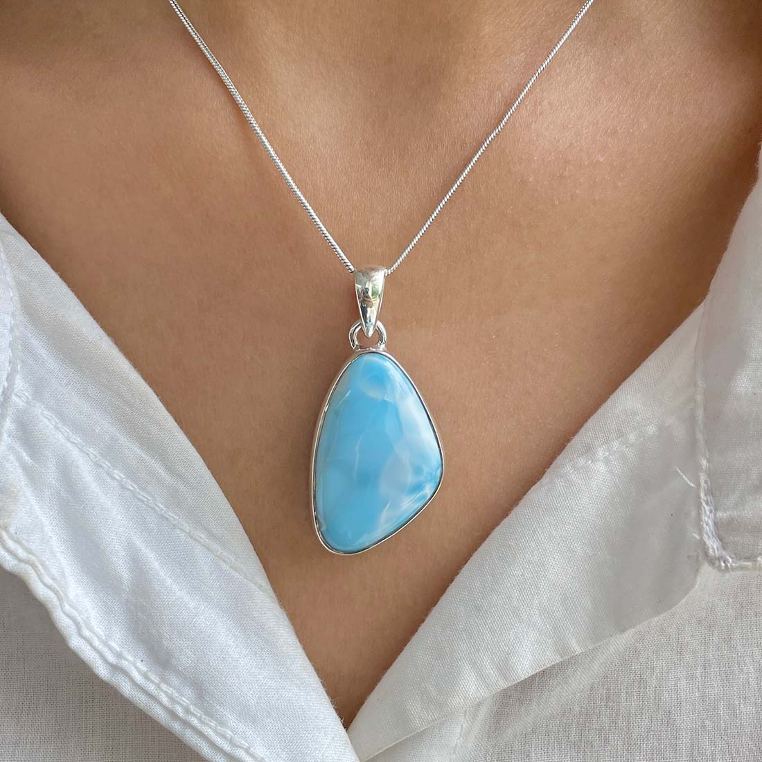 Larimar Pendant-(LAR-P-752.)