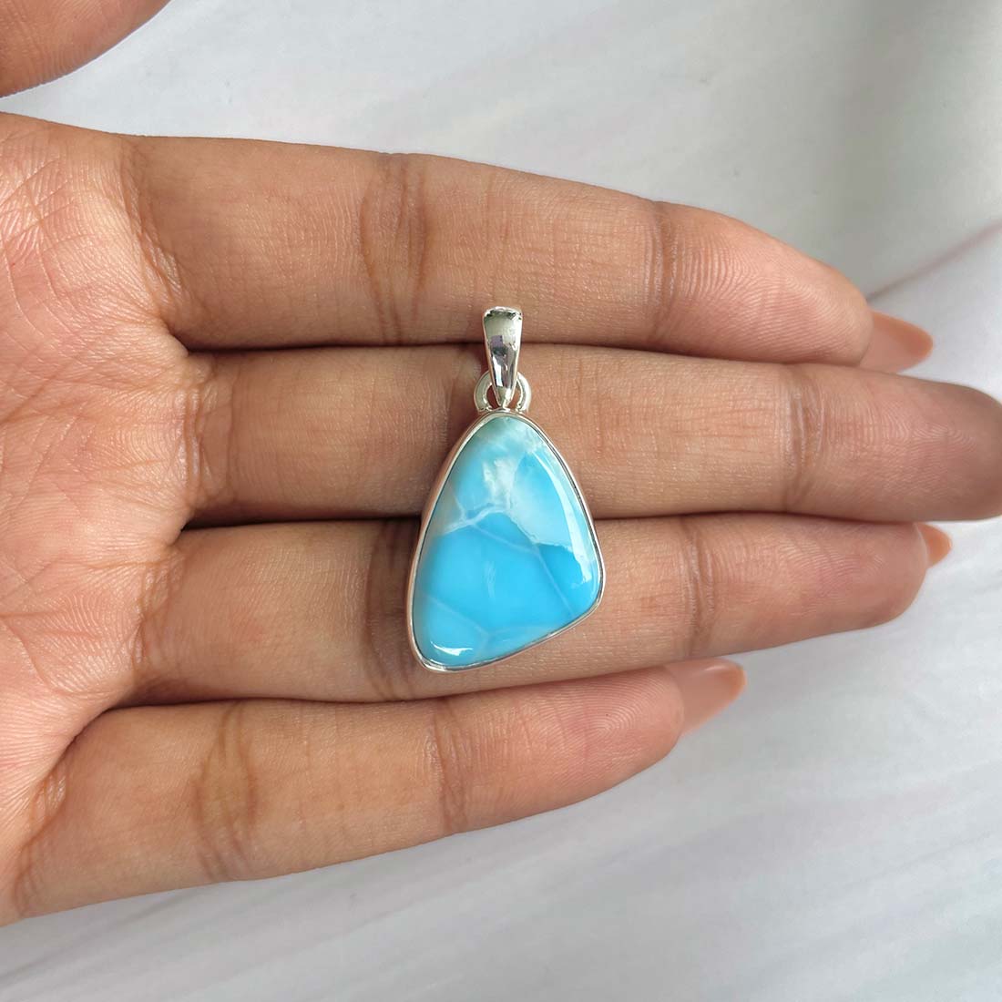 Larimar Pendant-(LAR-P-760.)