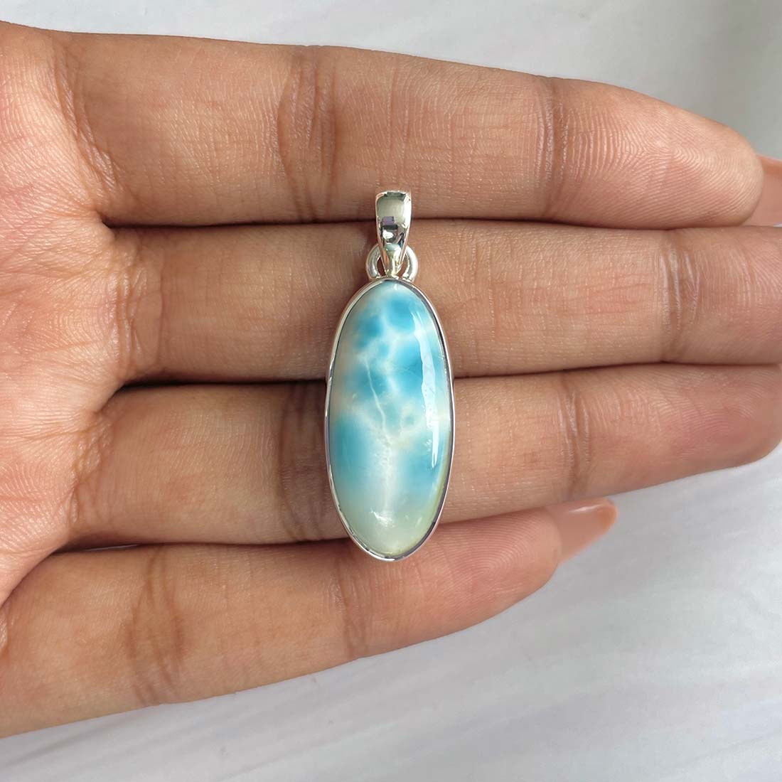 Larimar Pendant-(LAR-P-762.)