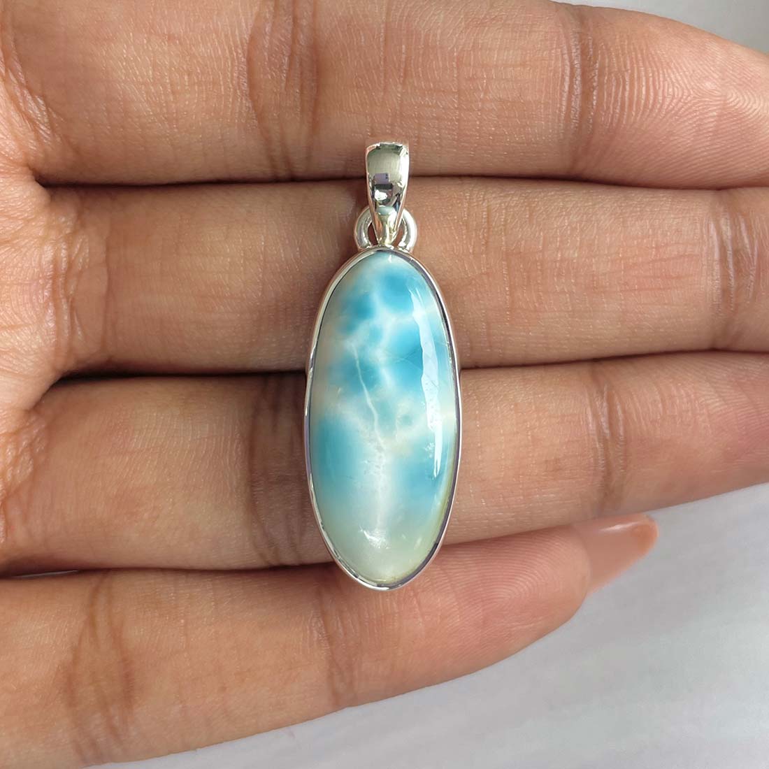 Larimar Pendant-(LAR-P-762.)