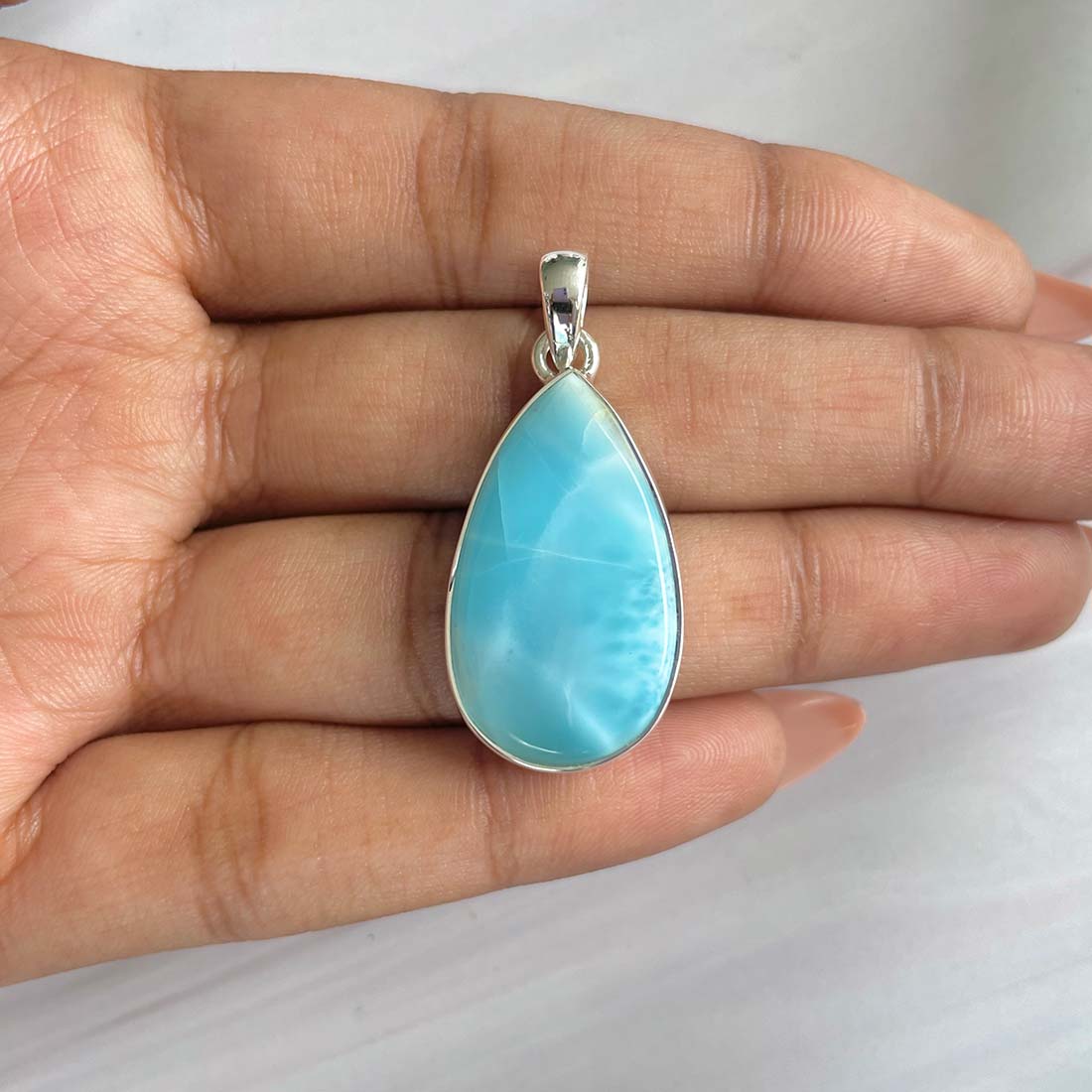 Larimar Pendant-(LAR-P-766.)