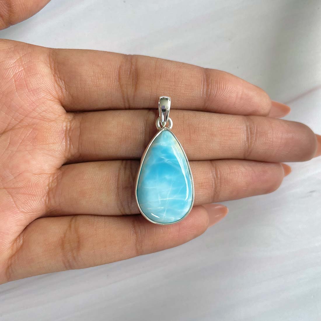 Larimar Pendant-(LAR-P-767.)