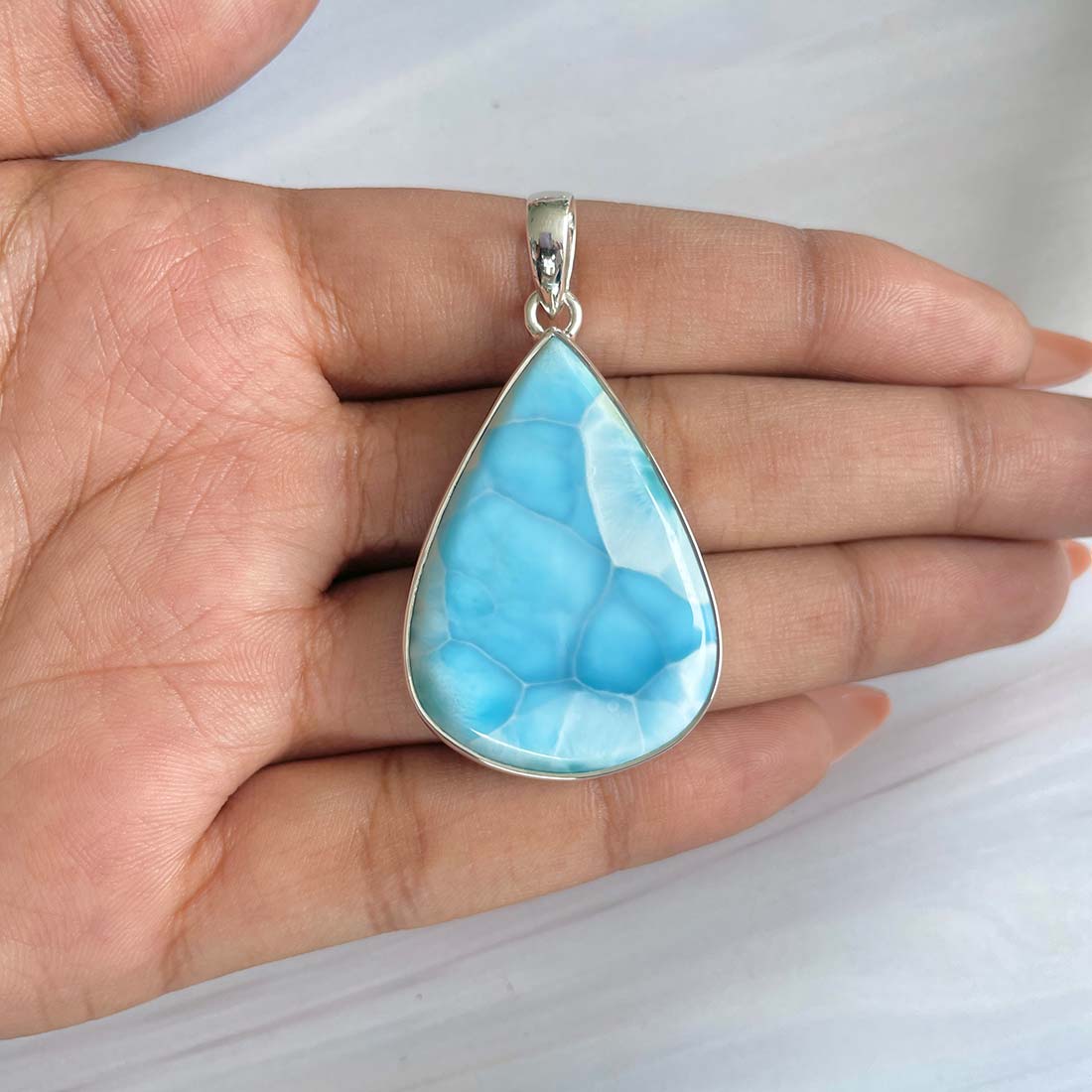 Larimar Pendant-(LAR-P-772.)