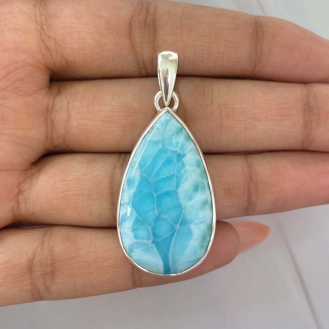 Larimar Pendant-(LAR-P-774.)