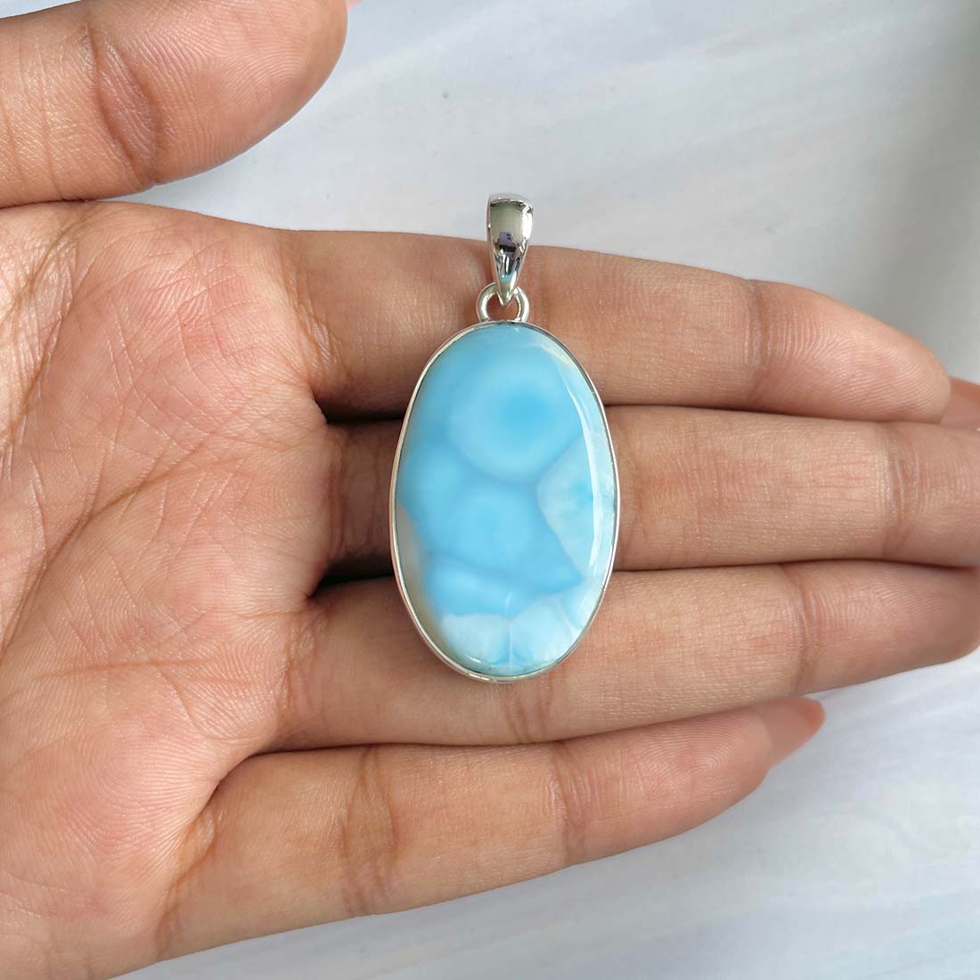 Larimar Pendant-(LAR-P-775.)