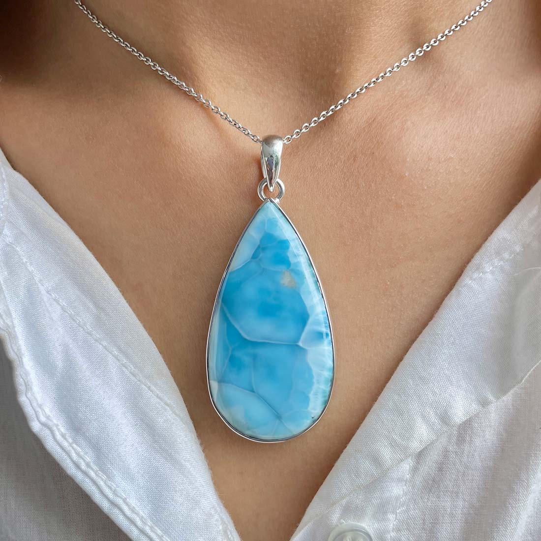 Larimar Pendant-(LAR-P-780.)