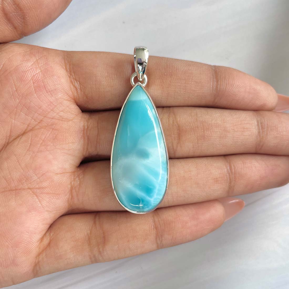 Larimar Pendant-(LAR-P-783.)