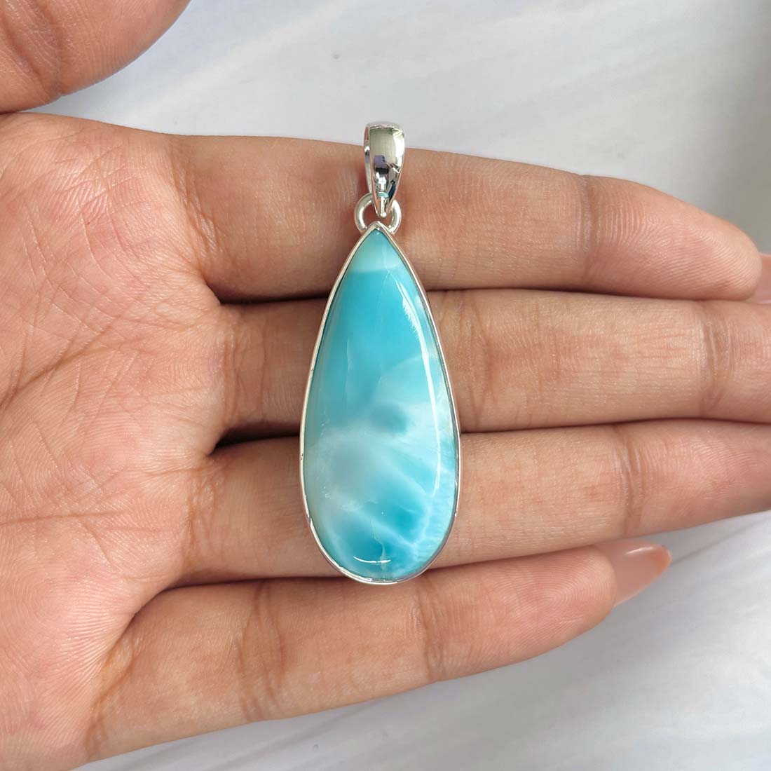 Larimar Pendant-(LAR-P-783.)