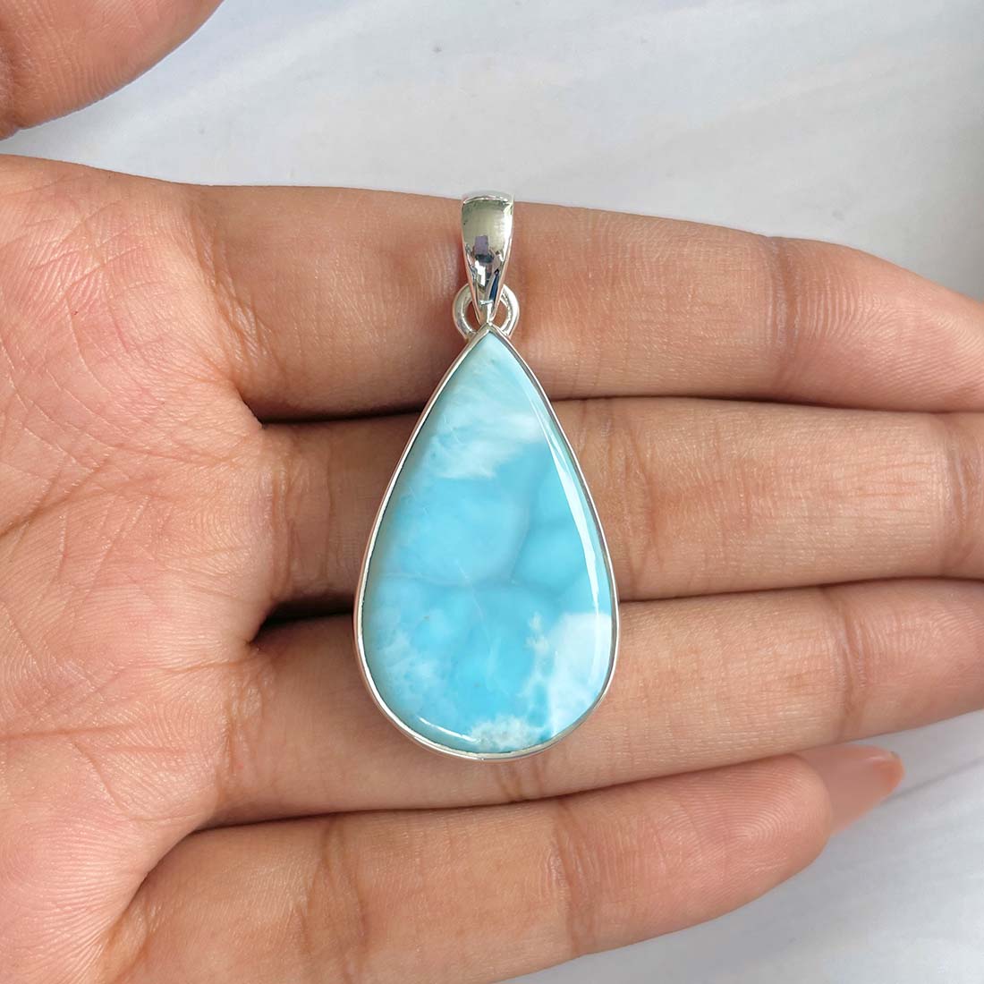 Larimar Pendant-(LAR-P-784.)