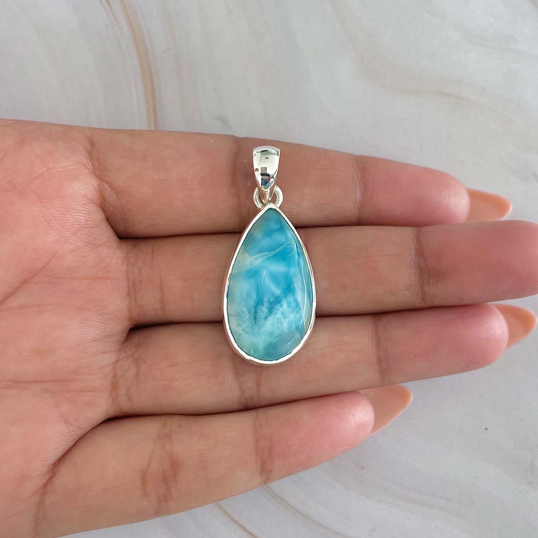 Larimar Pendant-(LAR-P-788.)