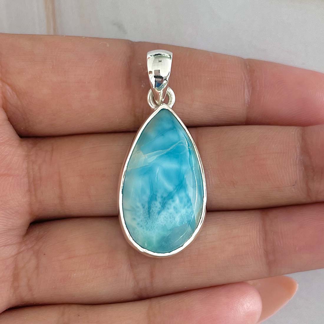 Larimar Pendant-(LAR-P-788.)