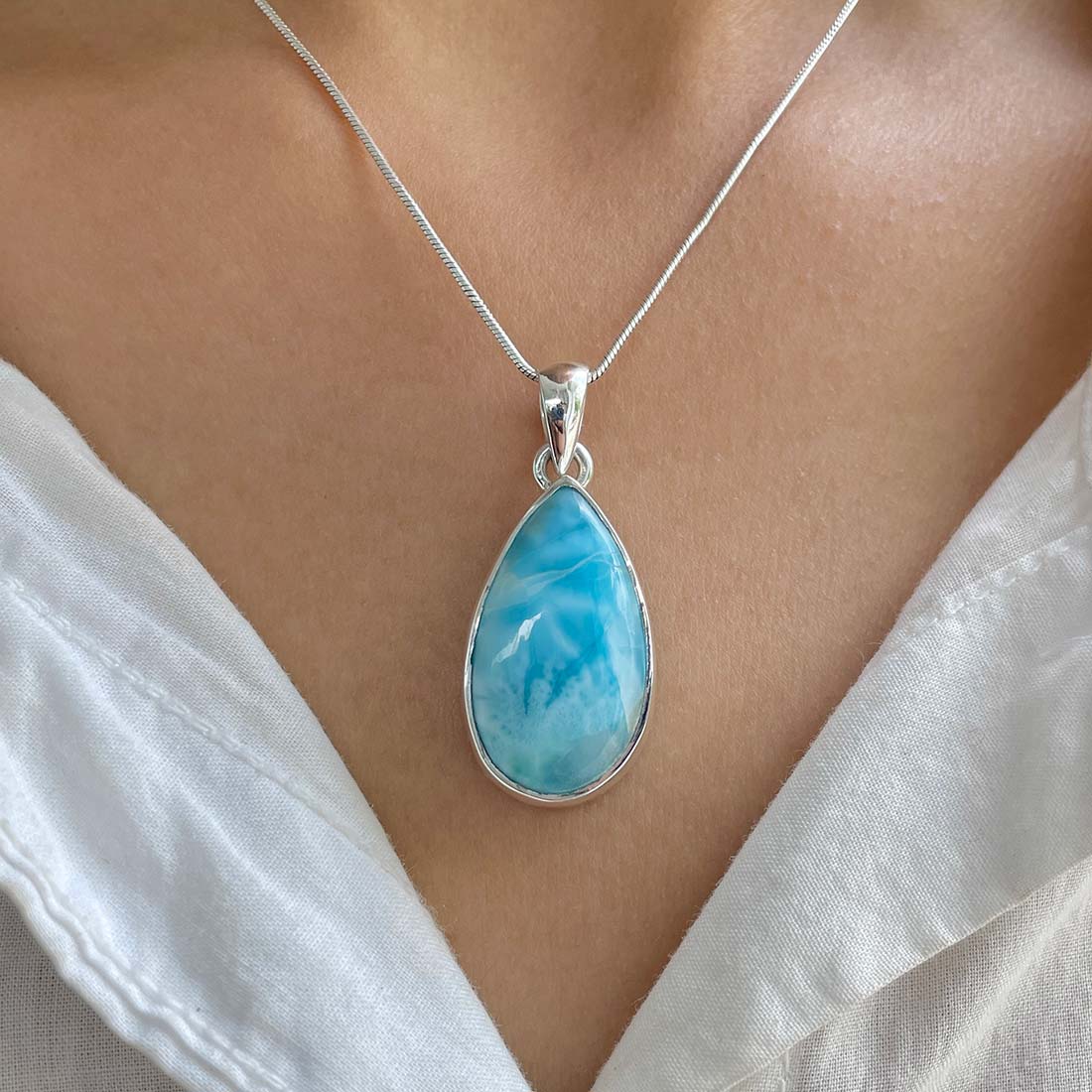 Larimar Pendant-(LAR-P-788.)