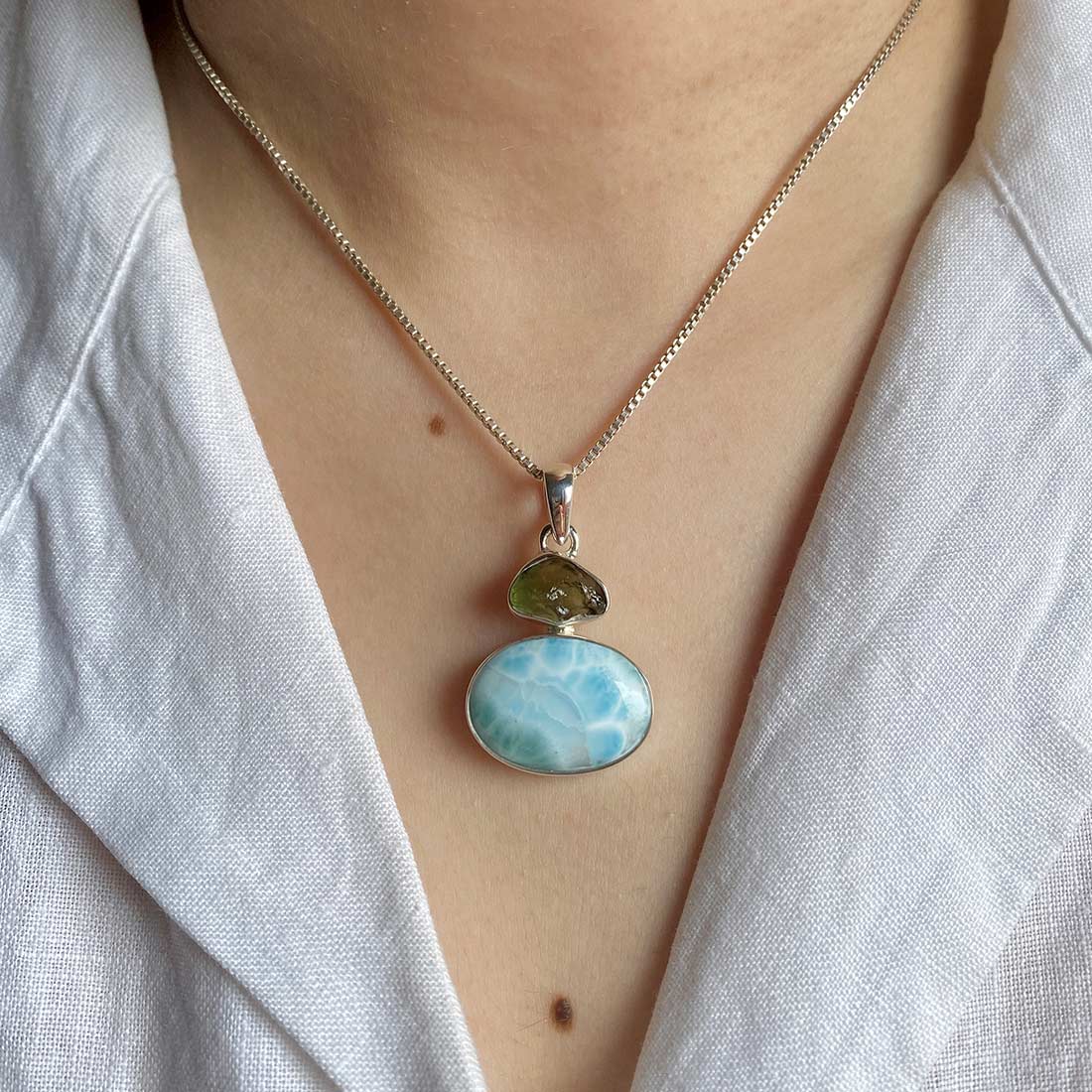 Larimar Pendant-(LAR-P-79.)