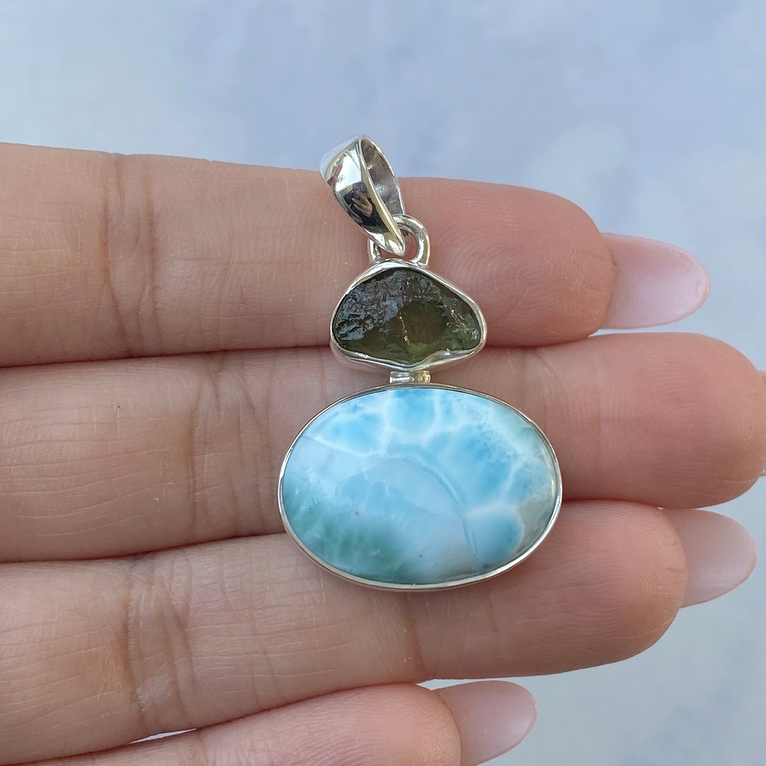 Larimar Pendant-(LAR-P-79.)