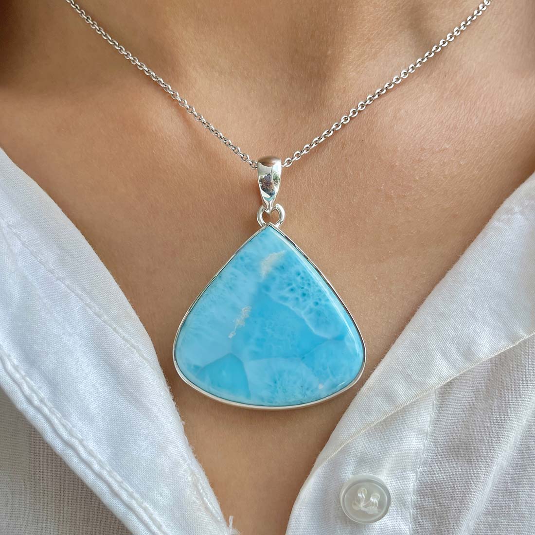 Larimar Pendant-(LAR-P-794.)
