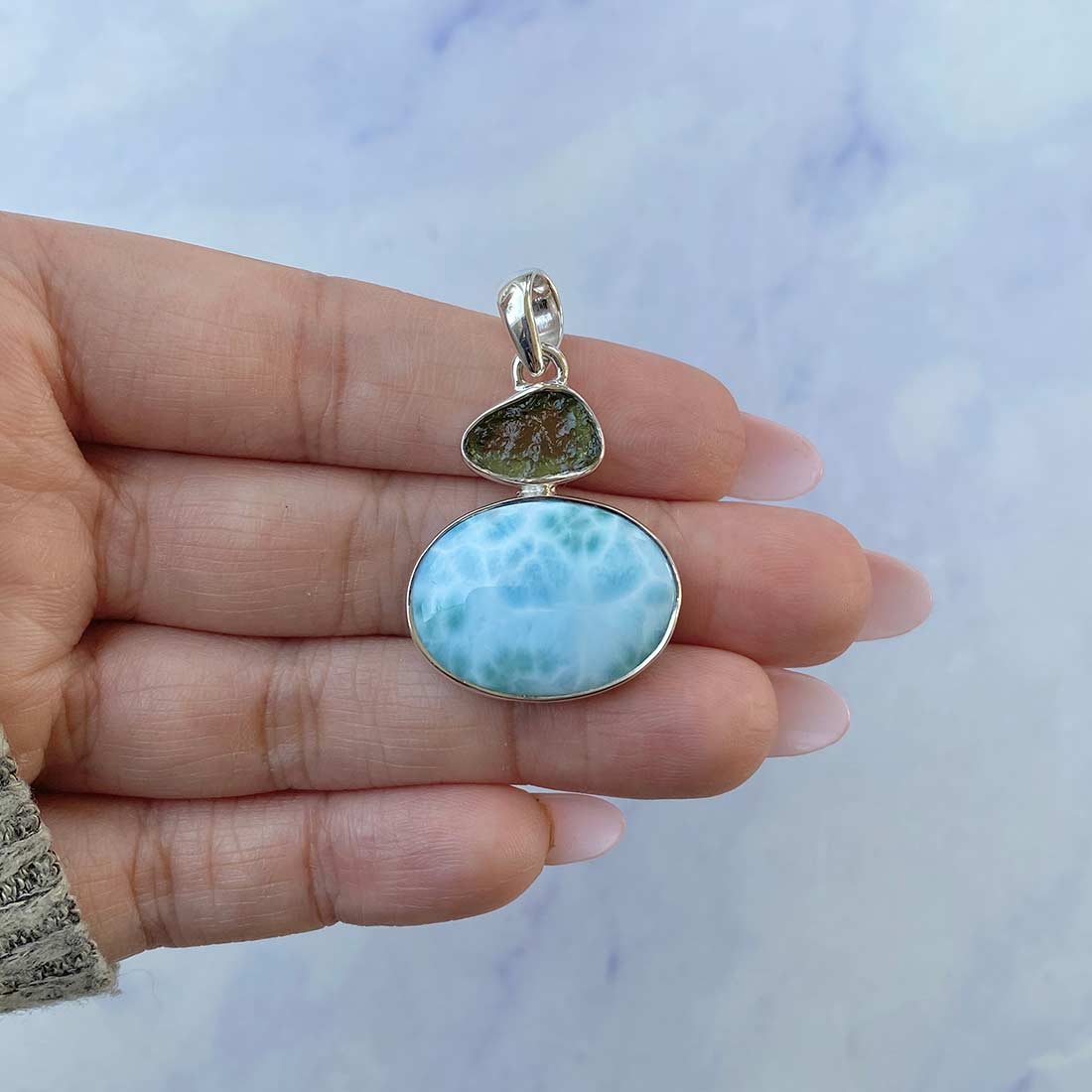 Larimar Pendant-(LAR-P-80.)