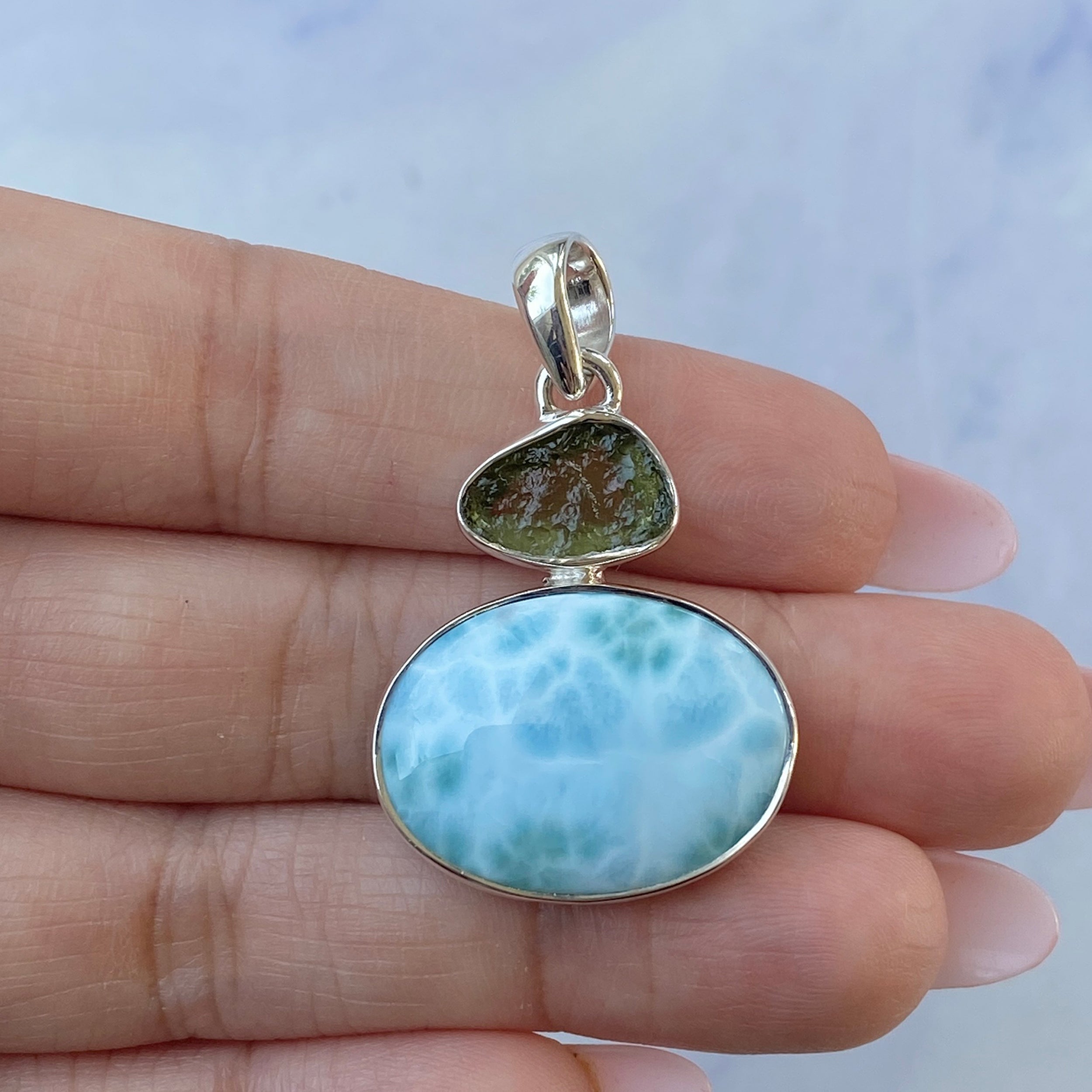 Larimar Pendant-(LAR-P-80.)