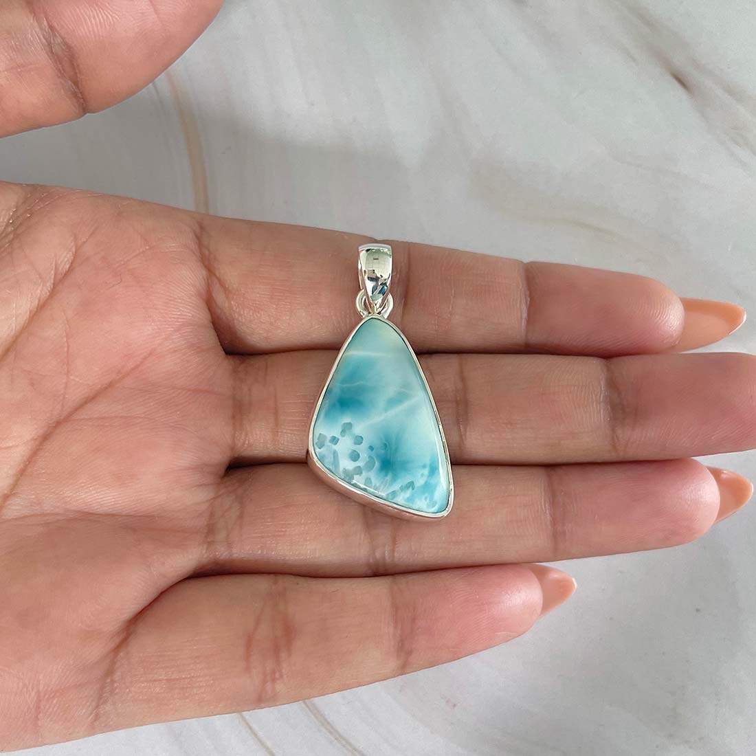 Larimar Pendant-(LAR-P-800.)