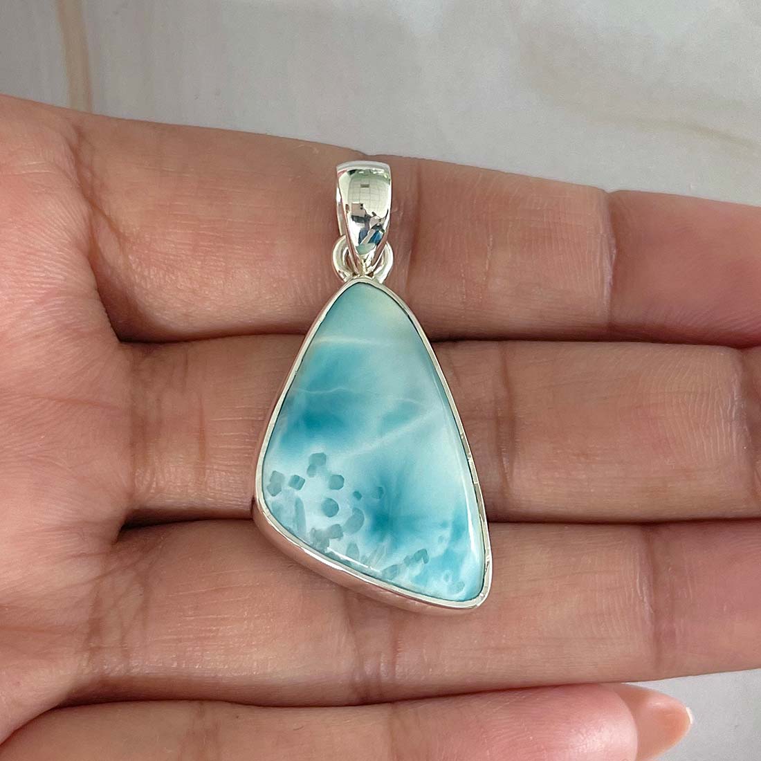 Larimar Pendant-(LAR-P-800.)
