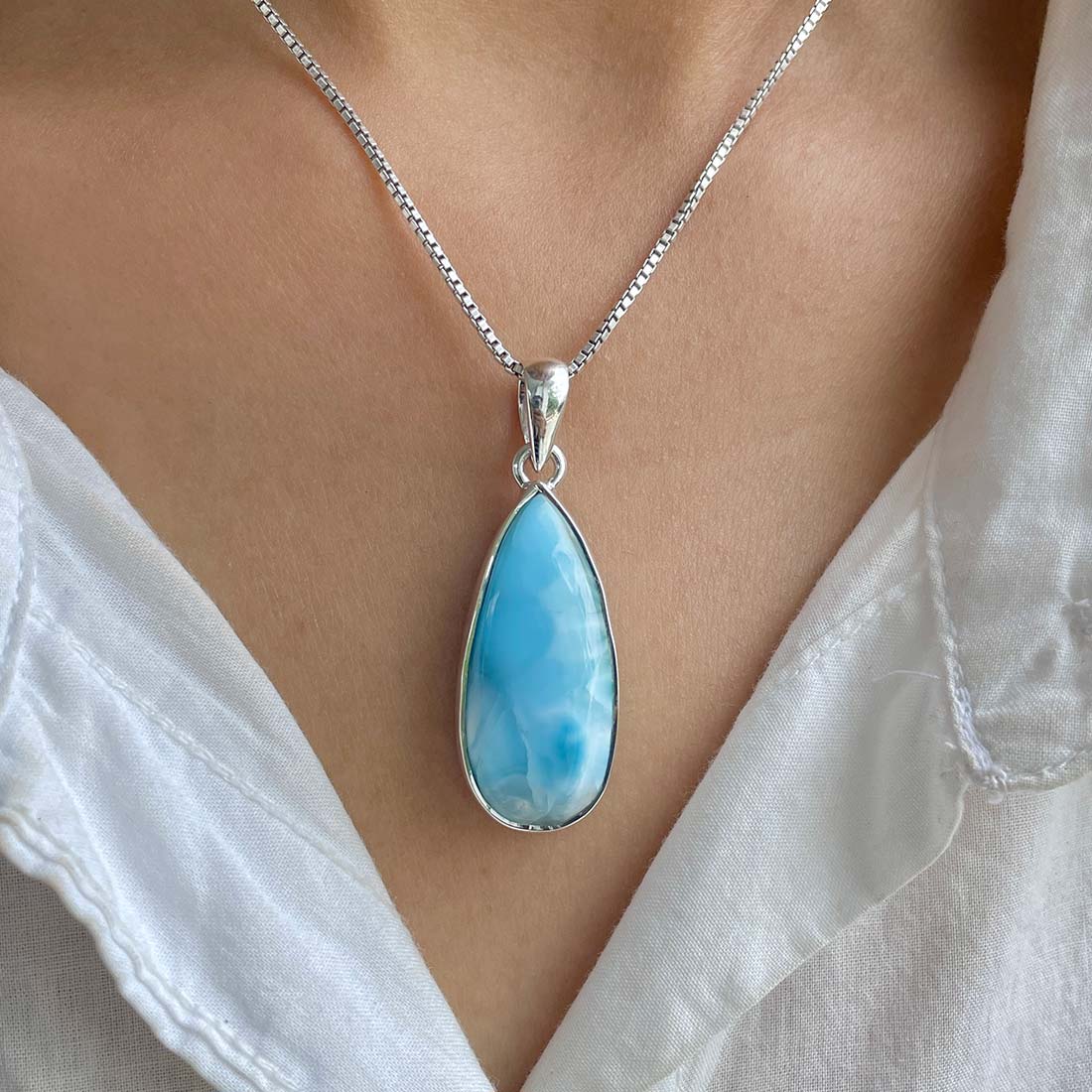 Larimar Pendant-(LAR-P-803.)