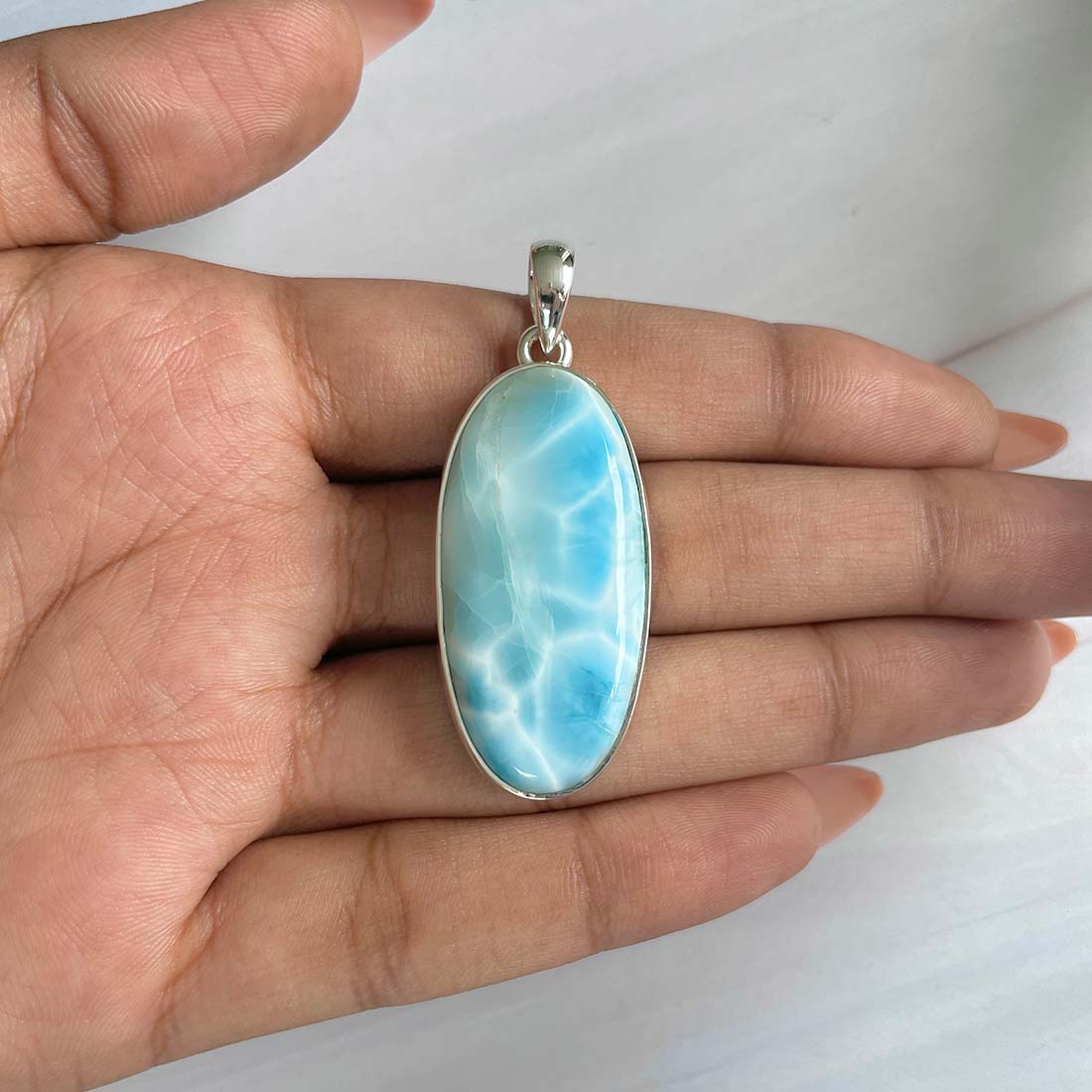 Larimar Pendant-(LAR-P-807.)